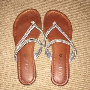 Jeweled flip flop